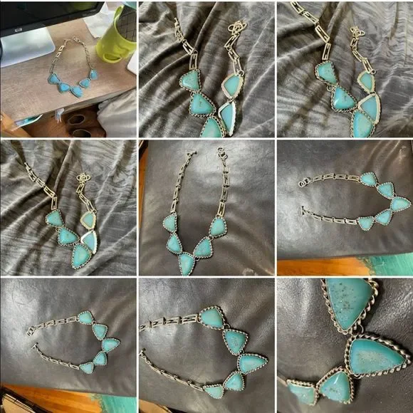 💰Artisan made SS 925 Druzy necklace twisted bezel